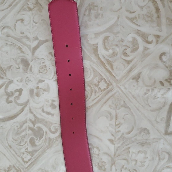 Genuine Leather Made In Taiwan Pink Belt Size M - Picture 6 of 14